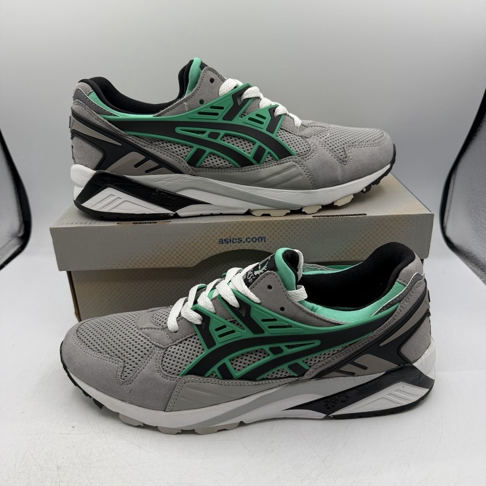 Asics Gel Kayano Trainer Shoes Mens Sz 10.5 Light Grey/Black Sneakers H403N 1390